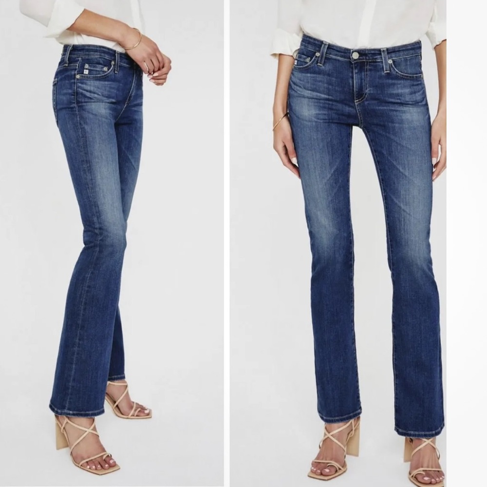 AG Adriano Goldschmied The Angel Denim Jean Boot Cut Size 28 Blue - Picture 5 of 5
